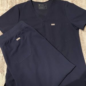 Figs Navy Scrub Set